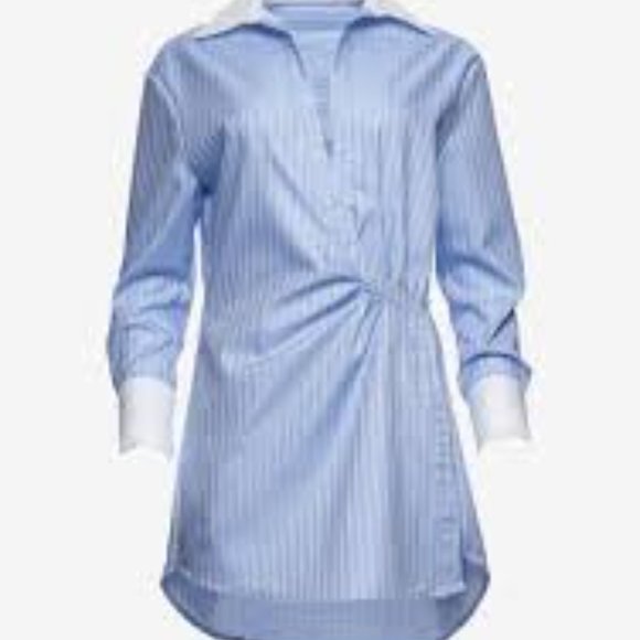 NWT: SER.O.YA JOY DRAPED SHIRT DRESS Sizes X-small and Large - Picture 2 of 12